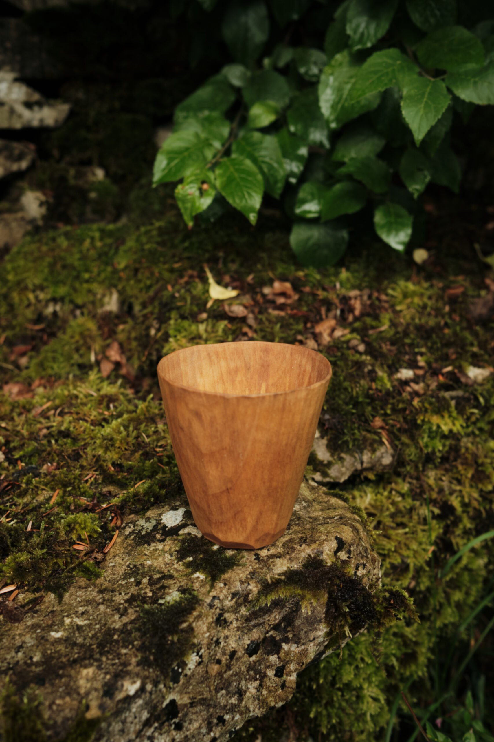 End grain cherry beaker