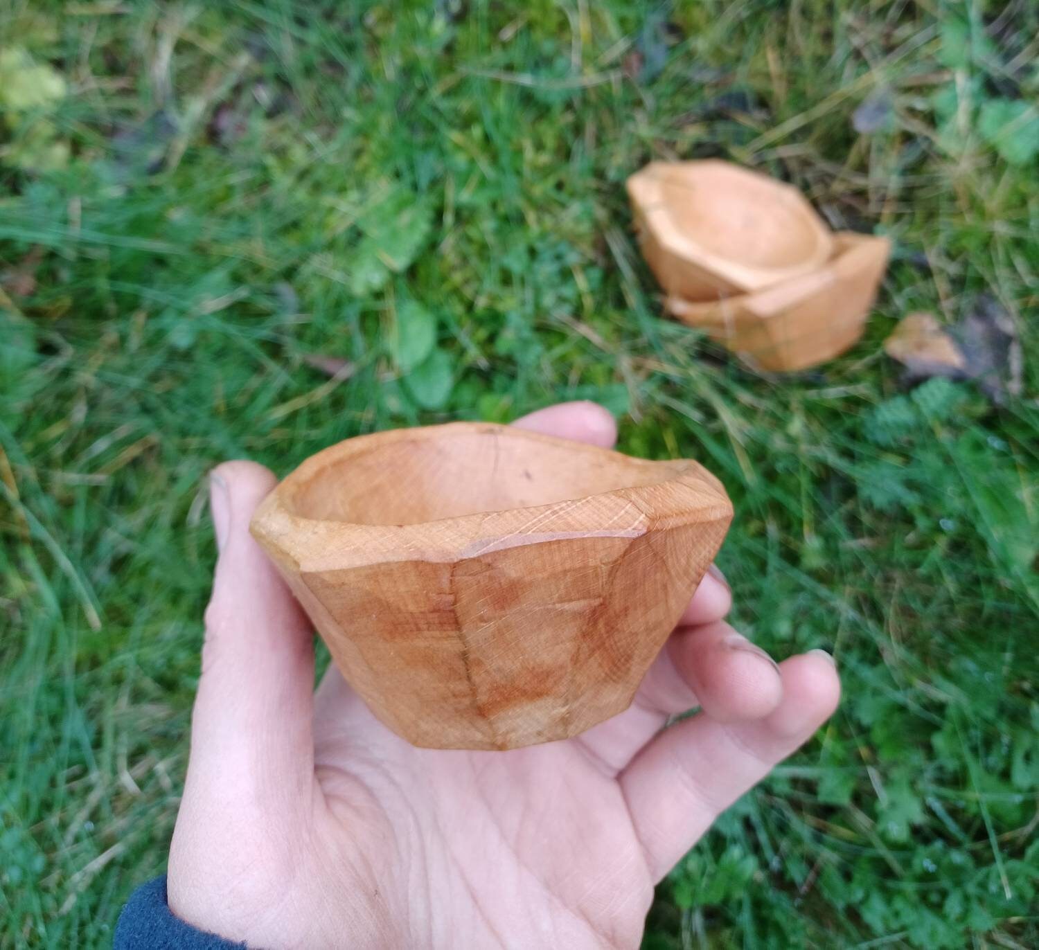 Small beech bowls