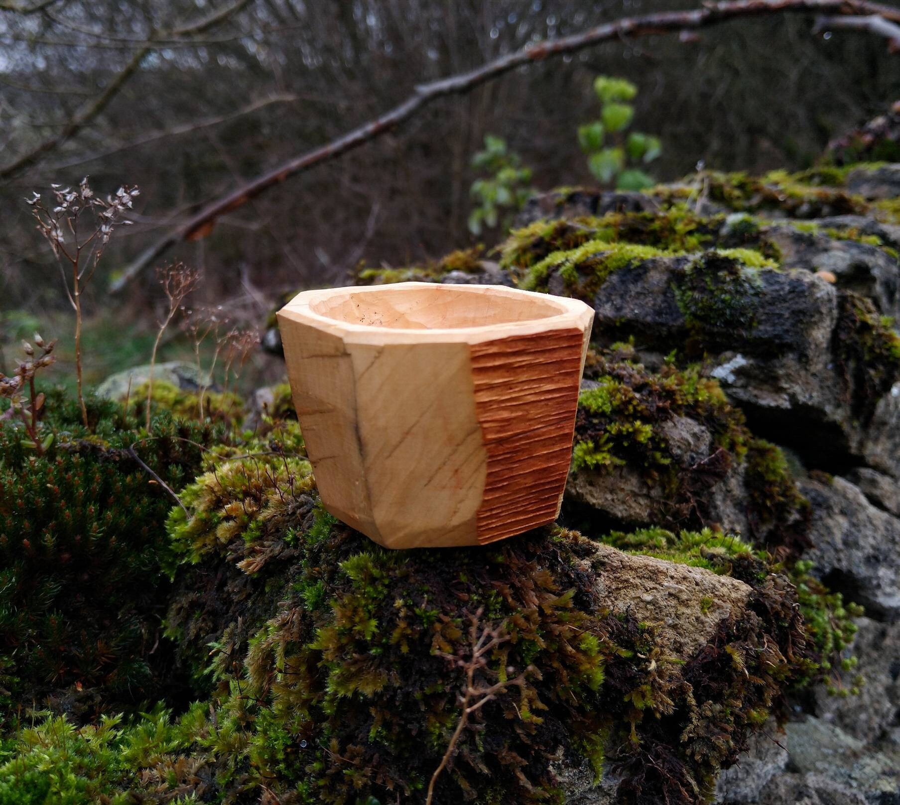 Mini natural edge alder bowl